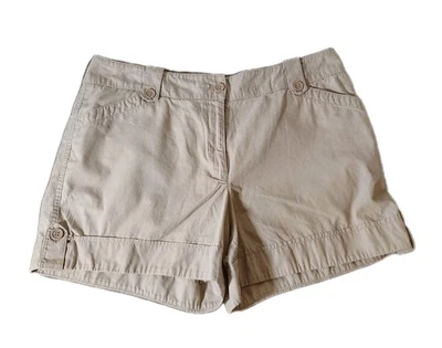 Pantalones cortos cargo tostados para mujer New York and Company talla 14 algodón  Foto 1 de 4