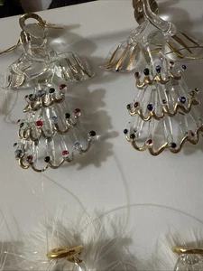 11 Stück ~ Ornamente aus gesponnenem und mundgeblasenem Glas ~ Engel, Schmetterling. - Bild 1 von 7
