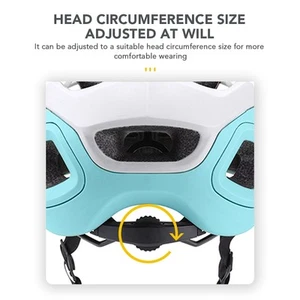 White L Adult Riding Helmet Adjustable Bicycling Helmet For Men & Women Fal UF - Picture 1 of 11