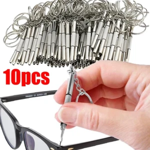 Stahlbrille Schraubendreher Brille Schraubendreher Uhr Reparatursatz mit Schlüsselanhänger Po - Bild 1 von 14