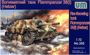 Unimodel 355 Flammpanzer 38T Hetzer German Tank WW II 1/72 scale model kit - Bild 1 von 11