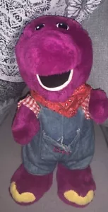 Vintage Barney & Friends Dinosaur Soft Plush 12” Teddy Bear Toy Collectible - Picture 1 of 4