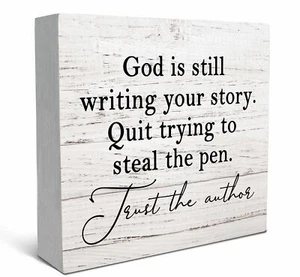 SRADMO God Is Still Writing Your Story, Prayer Room Decor,Bible Verse Decor, ... - Picture 1 of 6