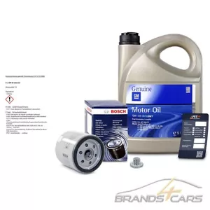 BOSCH ÖLFILTER+5L FÜR OPEL GM 5W-30 DEXOS 2 FÜR OPEL MERIVA A 1.6 1.8 BJ 03-10 - Bild 1 von 5