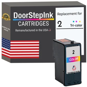 Cartucce di inchiostro compatibili DoorStepInk per Lexmark 2 colori-USA - Foto 1 di 5