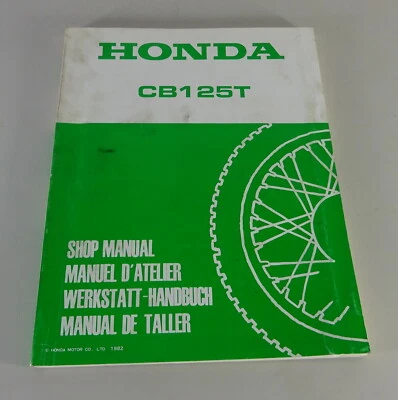 Manual De Taller Suplemento Honda CB 125 T Año 1982 - Imagen 1 de 3