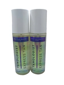 Lot Of 2 Tanologist Express Tan Self Tan Water ~ DARK ~ 200 ml / 6.76 x 2 - Picture 1 of 2