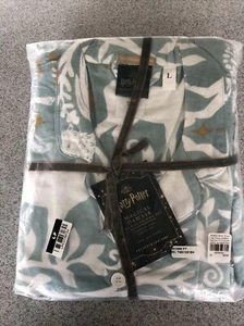 NEW! Pottery Barn Harry Pottery Patronus Damask Pajama Set in Large Mystic Mint - Picture 1 of 5
