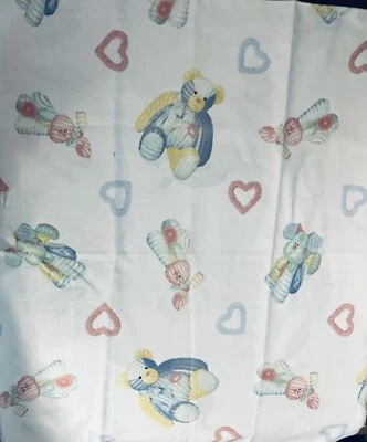 VTG Daisy Kingdom Chenille Tossed Animals & Hearts # 2044 by Springs 23" X 19" - Image 1 of 4