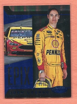 JOEY LOGANO PENNZOIL NASCAR 2016 PANINI EPIX TEAM PENSKE #E11 BLUE SP #23/50 - Image 1 of 2