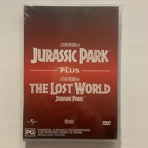 Jurassic Park plus Jurassic Park 2 The Lost World (DVD - Region 4) New/Sealed - Picture 1 of 4