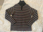 Vtg Gap Sweater Mens Medium Merino Wool Blend Striped Long Sleeve Pullover Retro