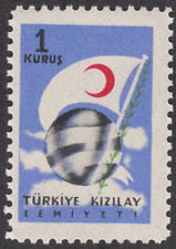1954 Turkey SC# RA164 - Globe and Flag - Postal Tax Stamps - M-NH  