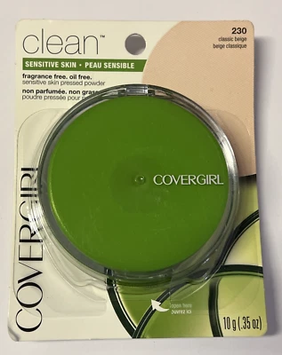 Covergirl Clean Sensitive Fragrance-Free Pressed Powder, Classic Beige (Lime) - Image 1 of 3