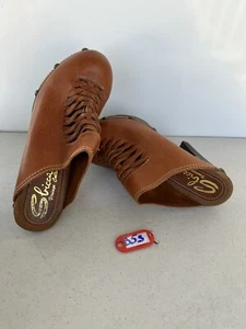 Sbicca Vintage Collection Clogs Woven Leather Brown Sz 7 - Picture 1 of 7