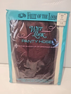 Pantalón panty discoteca vintage azul marino fruit of the loom aspecto húmedo 4801 d se adapta a 5'8" Foto 1 de 4