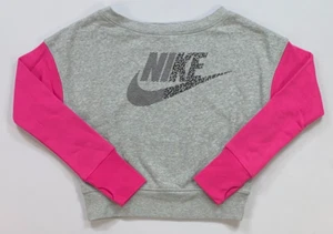 Girl's Youth Nike Oversized Long Sleeve Sweatshirt NEW - Picture 1 of 3