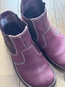 duckfeet burgundy side gore boots size 38 - Picture 1 of 3