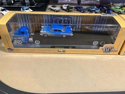 M2 Machines R17 Auto Haulers 1958 Chevrolet LCF & 1957 Chevy Bel Air - Image 1 of 2