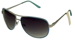 Lucky Brand Mens Silver Blue Metal Aviator , Smoke Gradient Lens D903 - Picture 1 of 13
