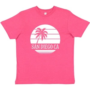 Inktastic San Diego California Beach Youth T-Shirt Ca Cities Trip Travel Summer - Picture 1 of 10