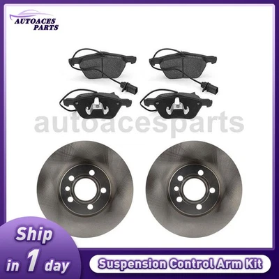 Juego de pastillas de freno delanteras rotores para Volkswagen EuroVan 2,5 L 2001-2003 Foto 1 de 4