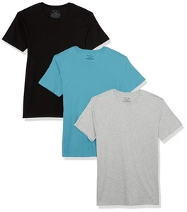 Camisetas Hanes para hombre, camiseta de algodón elástico que absorbe la humedad, paquete de 3,... - Imagen 1 de 5