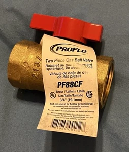1 PROFLO 3/4" PF88CF HEBELGRIFF GAS KUGELHAHN KOSTENLOSER VERSAND VERSAND AM SELBEN TAG - Bild 1 von 4