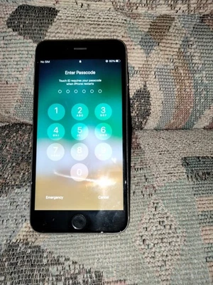 Apple iPhone 6S Plus 32 GB (A1634) Gris espacial Totalmente funcional Bloqueado Foto 1 de 4