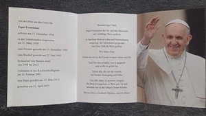 Gedenkbild Sterbebild Papst Franziskus - Bild 1 von 3
