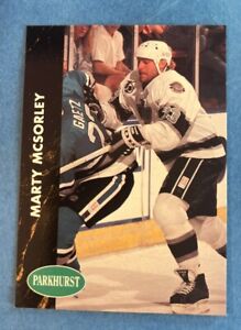 1991/92 Parkhurst Hockey #69 Marty McSorley  Los Angeles Kings Oilers ENFORCER