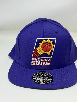 Mitchell & Ness Phoenix Suns Size 7 5/8 Orange/Purple Fitted Hat Cap - Image 1 of 3