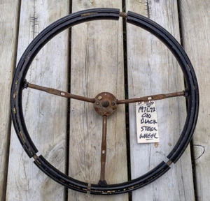 1971-76 Cadillac BLACK Steering Wheel *CORE FOR RESTORATION USE* - Picture 1 of 3