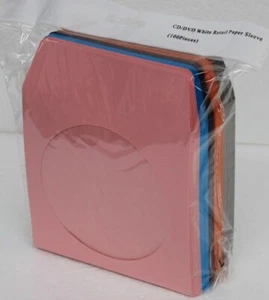 100 Mixed Color CD DVD Paper Sleeve Envelopes - Bild 1 von 4