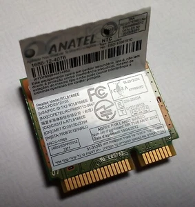 TOSHIBA, ANATEL REALTEK, TX2-RTL8188EE IEEE, 802.11 1x1 WiFi CARD, CHIP - Picture 1 of 3