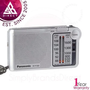 Panasonic RFP150DEG-S Tragbares AM/FM Taschenradio│Zwei AA Batteriebetrieben│Silber - Bild 1 von 7