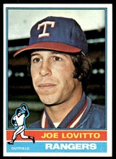 1976 Topps Joe Lovitto Texas Rangers #604