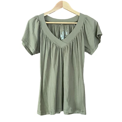 NUEVA Camiseta Da Nang Manga Corta Cuello en V Algodón Talla XS Foto 1 de 4