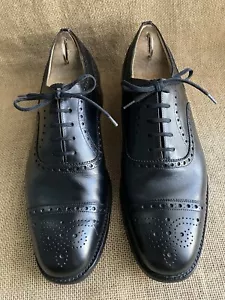 Church's Diplomat Mens Black Leather Cap Toe Oxford Shoes Size UK 8 F || US 9 - Picture 1 of 12