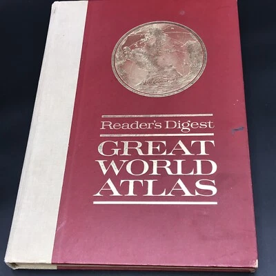 Vintage 1963 Reader’s Digest Great World Atlas Oversized Hardcover Book — 第 1/4 张图片