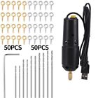 Micro Electric Hand Drill Set with 10pcs Drill Bits Epoxy for Jewelry Making DIY
