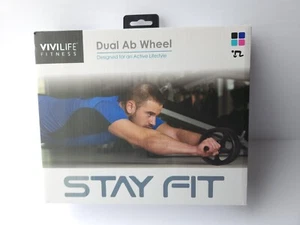 Dual Ab Wheel by STAY FIT- VIVILIFE Fitness - Designed for an Active Lifestyle - Picture 1 of 3