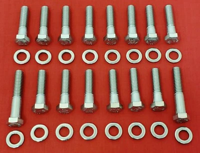 KIT PERNOS COLECTOR ESCAPE FORD STOCK 351M 400M JUEGO ACERO INOXIDABLE MODIFICADO Foto 1 de 2