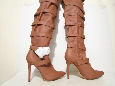 Botas Miss L by Liliana Mujer As Hasta la Rodilla 4.5" Tacón Coñac Tallas 6 7.5 8 Foto 1 de 2