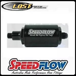 Speedflow 601 Metric Series M12 x 1.5 to -6 Male Inline Filter 601-040-M1206-BLK - Picture 1 of 2