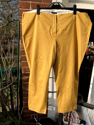 Land's End Chino safrangelb Gr 58 Baumwolle  knöchellang neu und ungetragen - Bild 1 von 4