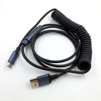 Mechanical Keyboard Type-C USB Aviation Plug Cable Spring Cable Wire - Image 1 of 3
