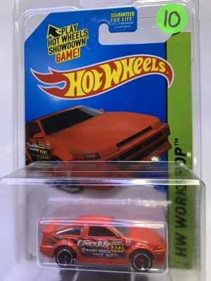 Toyota AE-86 Corolla rojo GReddy Racing #239/250 HW taller 2015 Hot Wheels Foto 1 de 4