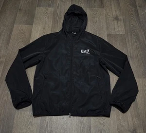 Emporio Armani EA7 ' Hooded Jacket - Mens XXL - Black - Great Condition - Picture 1 of 7