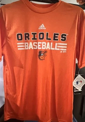 MLB Baltimore Orioles Boys Large 14/16 NEW Graphic Orange Shirt NWT Baseball - Image 1 of 4